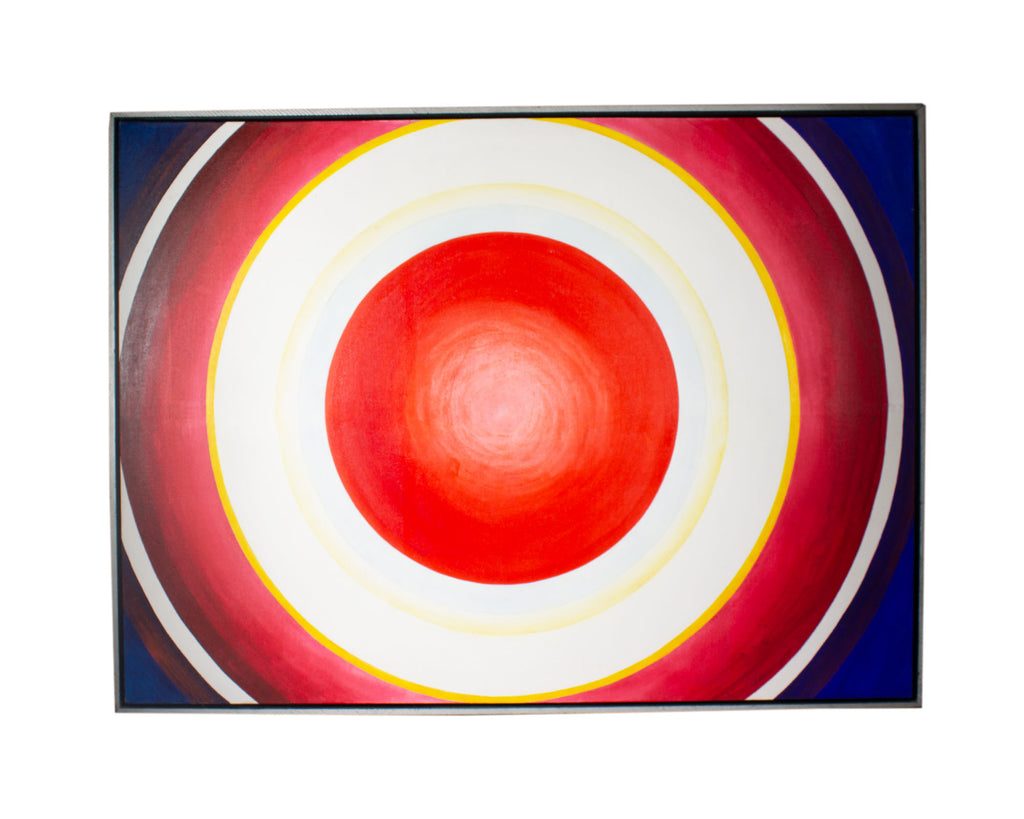 William S. Gamble 1966 “Hi-no-Maru Ten” Acrylic on Canvas Painting
