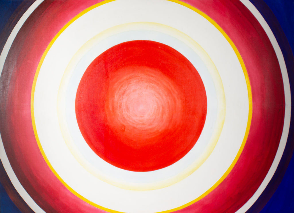 William S. Gamble 1966 “Hi-no-Maru Ten” Acrylic on Canvas Painting