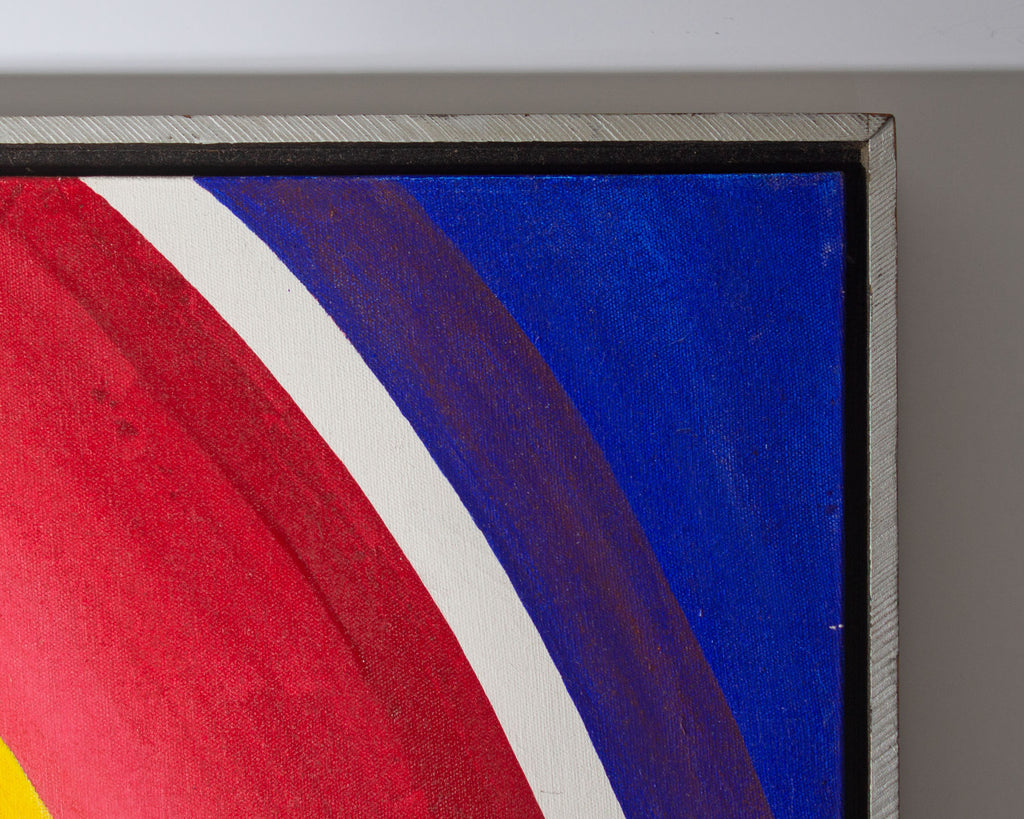 William S. Gamble 1966 “Hi-no-Maru Ten” Acrylic on Canvas Painting