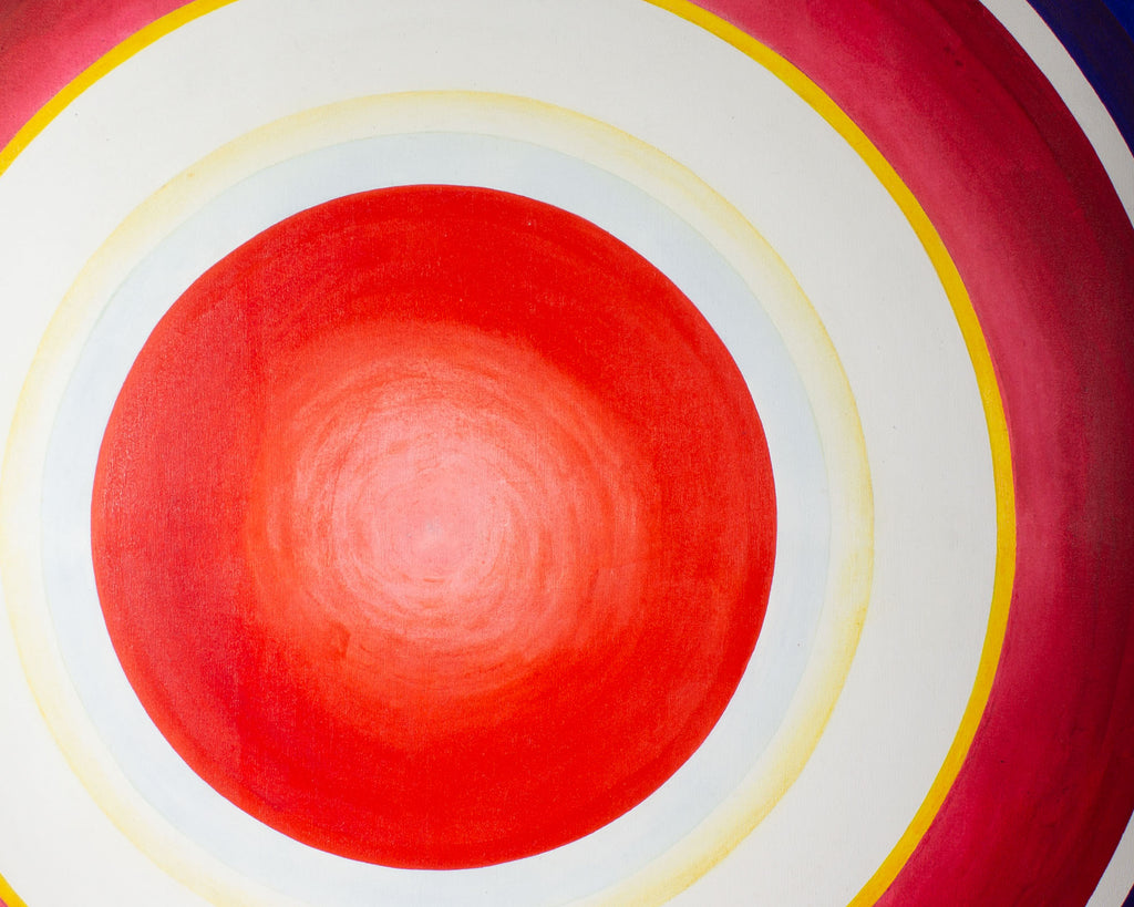 William S. Gamble 1966 “Hi-no-Maru Ten” Acrylic on Canvas Painting