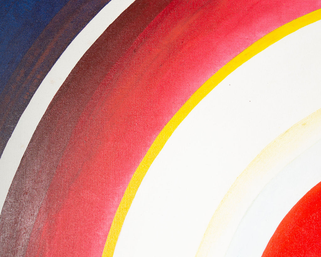 William S. Gamble 1966 “Hi-no-Maru Ten” Acrylic on Canvas Painting