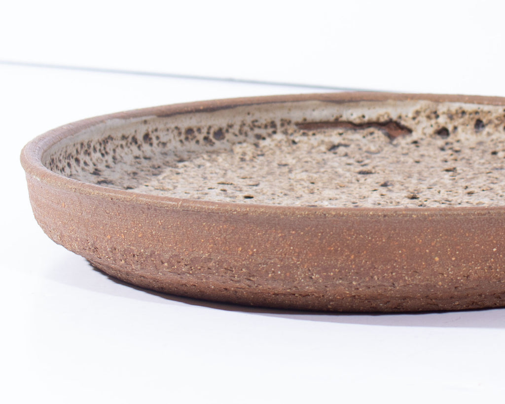 Edna Arnow Signed Studio Pottery Lava Glaze Charger