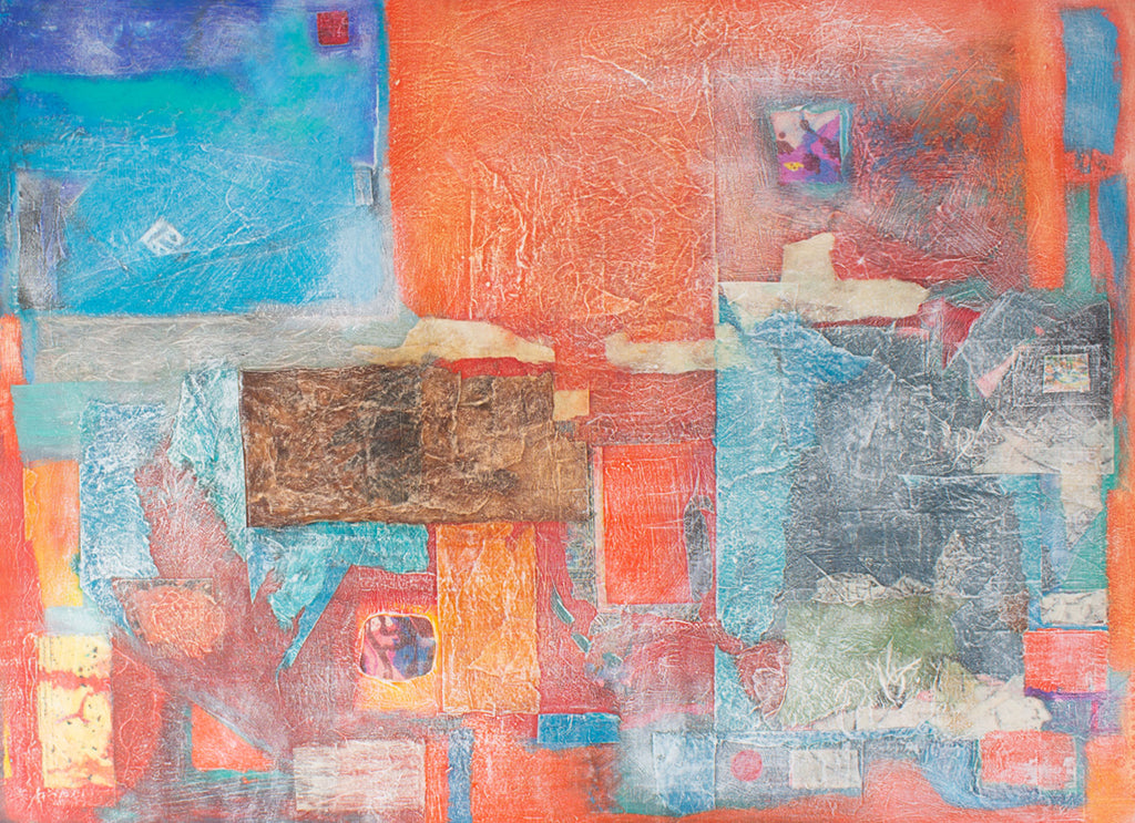 Anthony Louis Popcheff Mixed Media Painting and Collage