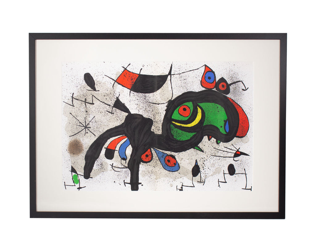 Joan Miró 1971 Lithograph from “Derriere le Miroir,” No. 193/194