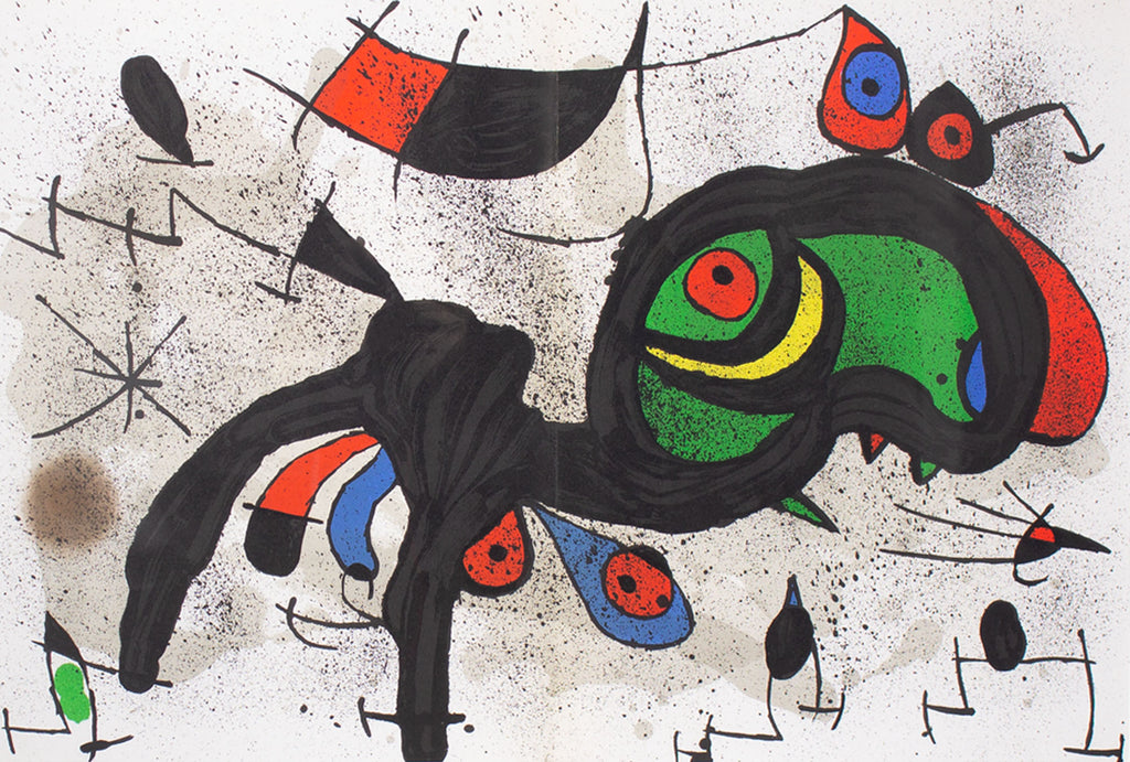 Joan Miró 1971 Lithograph from “Derriere le Miroir,” No. 193/194