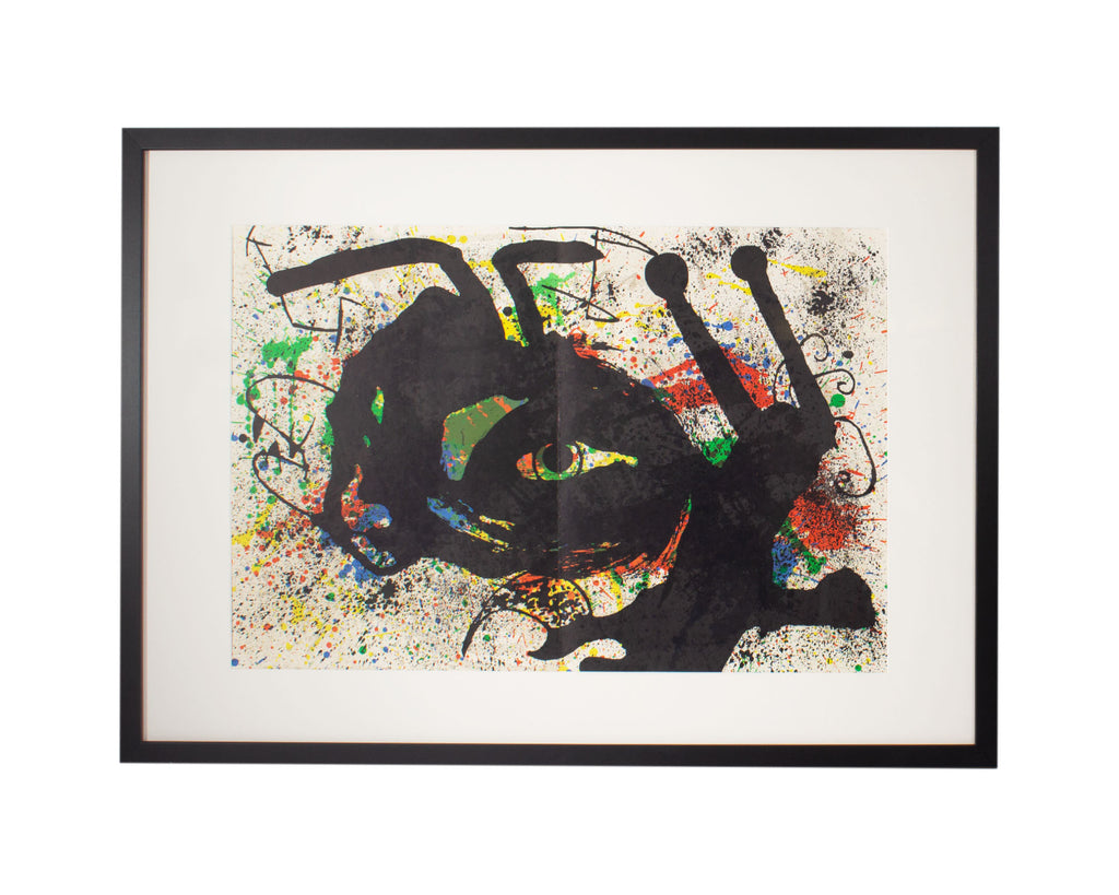 Joan Miró 1973 Lithograph from “Derriere le Miroir,” No. 203