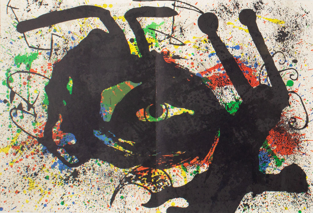 Joan Miró 1973 Lithograph from “Derriere le Miroir,” No. 203