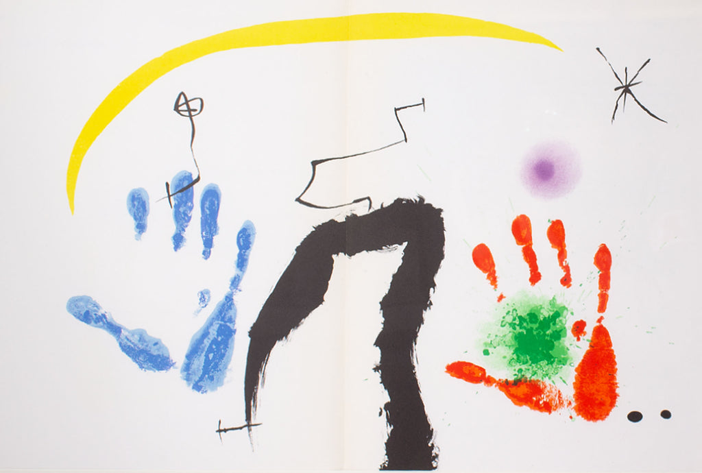Joan Miró 1971 Lithograph from “Derriere le Miroir,” No. 193/194