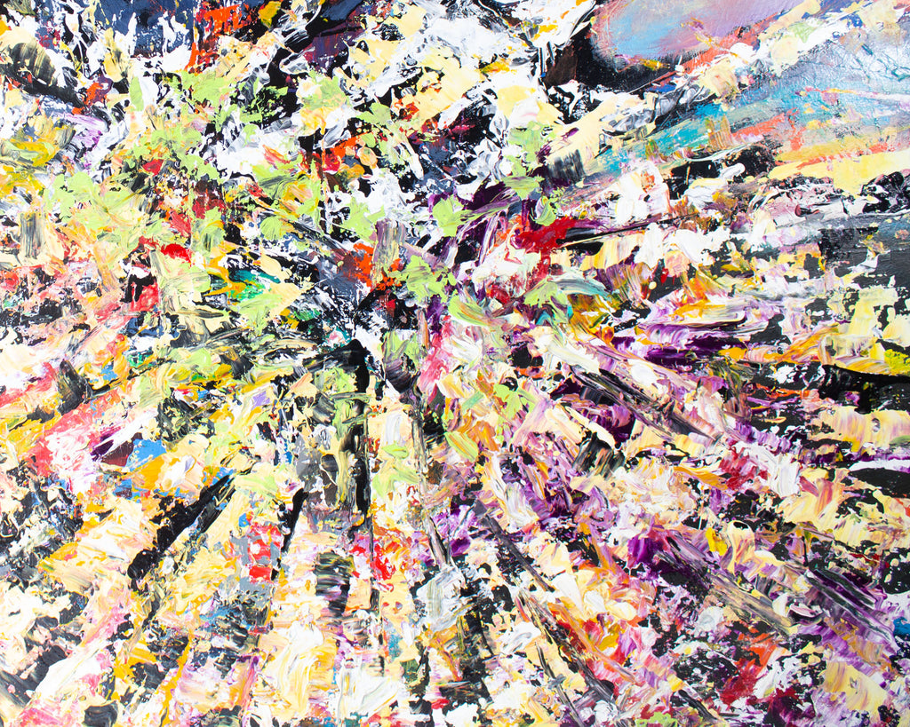 John Strickland Acrylic on Canvas Abstract Painting