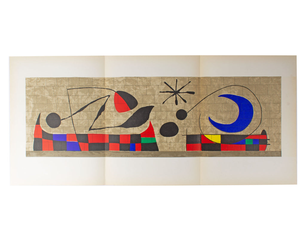 Joan Miró 1958 “Mur de la Lune” Lithograph from “Derriere le Miroir”