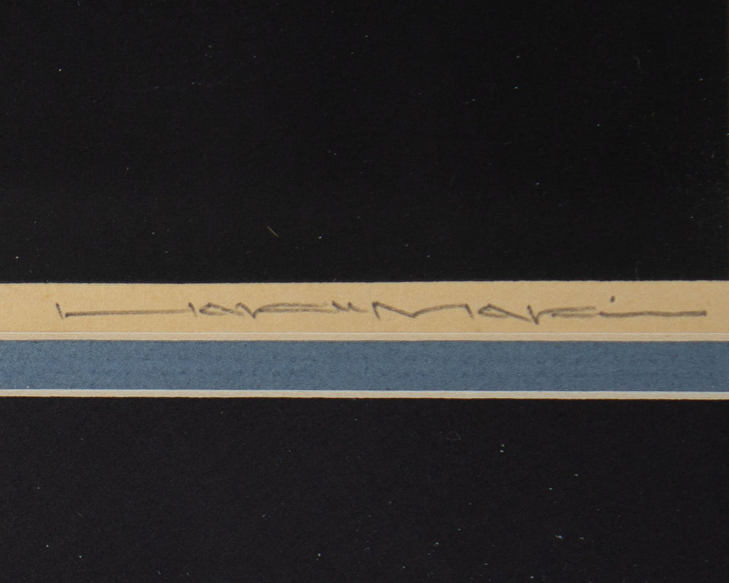 Haku Maki 1971 “Poem 71-44 (Moon)” Woodblock Print