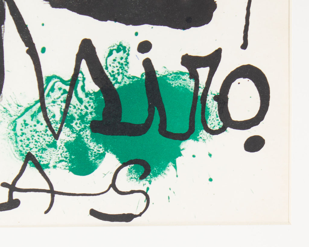 Joan Miró 1963 Lithograph from “Derriere le Miroir,” No. 139/140
