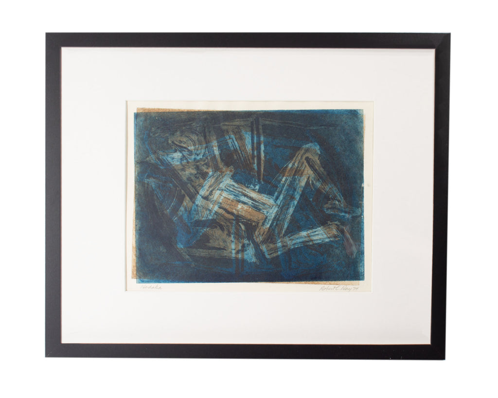 Robert C. Ray 1974 “Hodaka” Abstract Aquatint Print