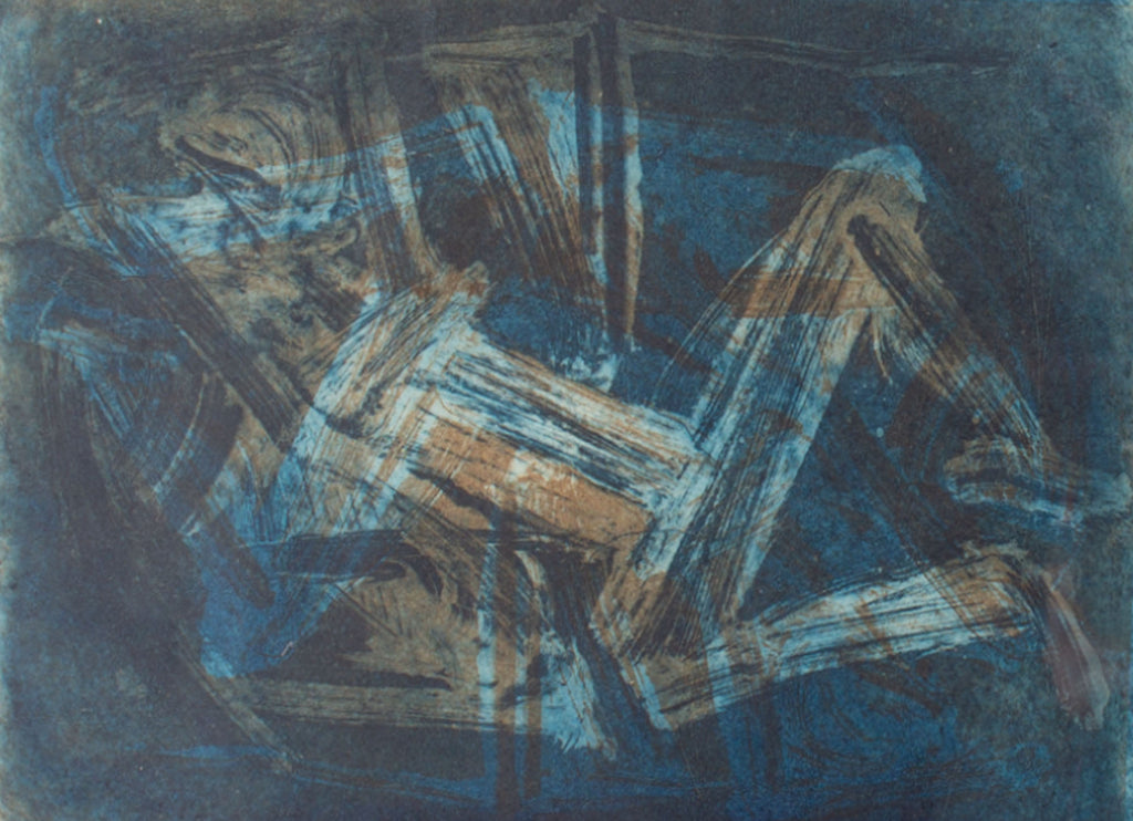 Robert C. Ray 1974 “Hodaka” Abstract Aquatint Print