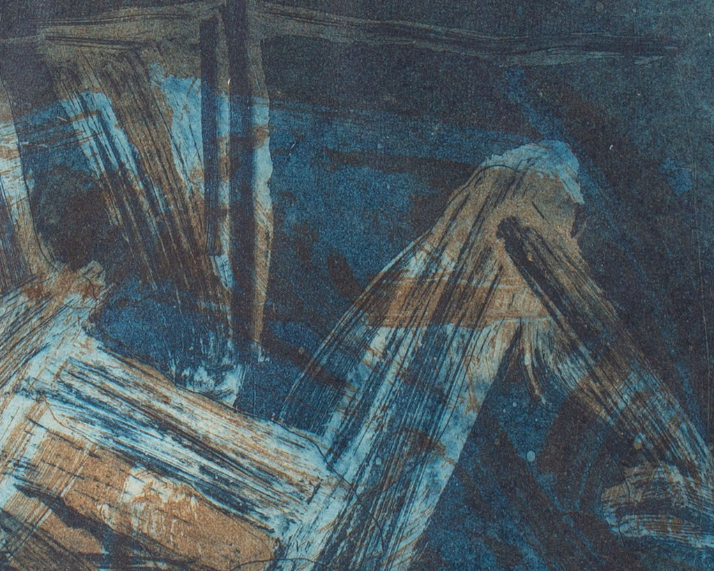 Robert C. Ray 1974 “Hodaka” Abstract Aquatint Print