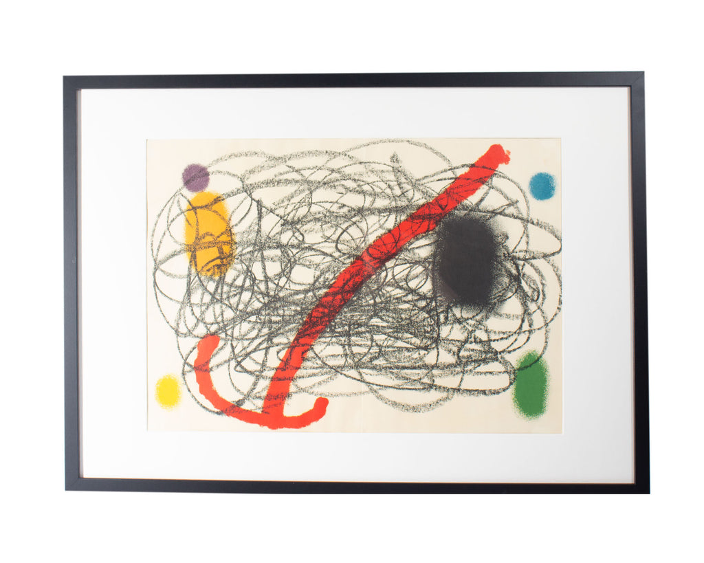 Joan Miró 1961 Lithograph from “Derriere le Miroir,” No. 125/126