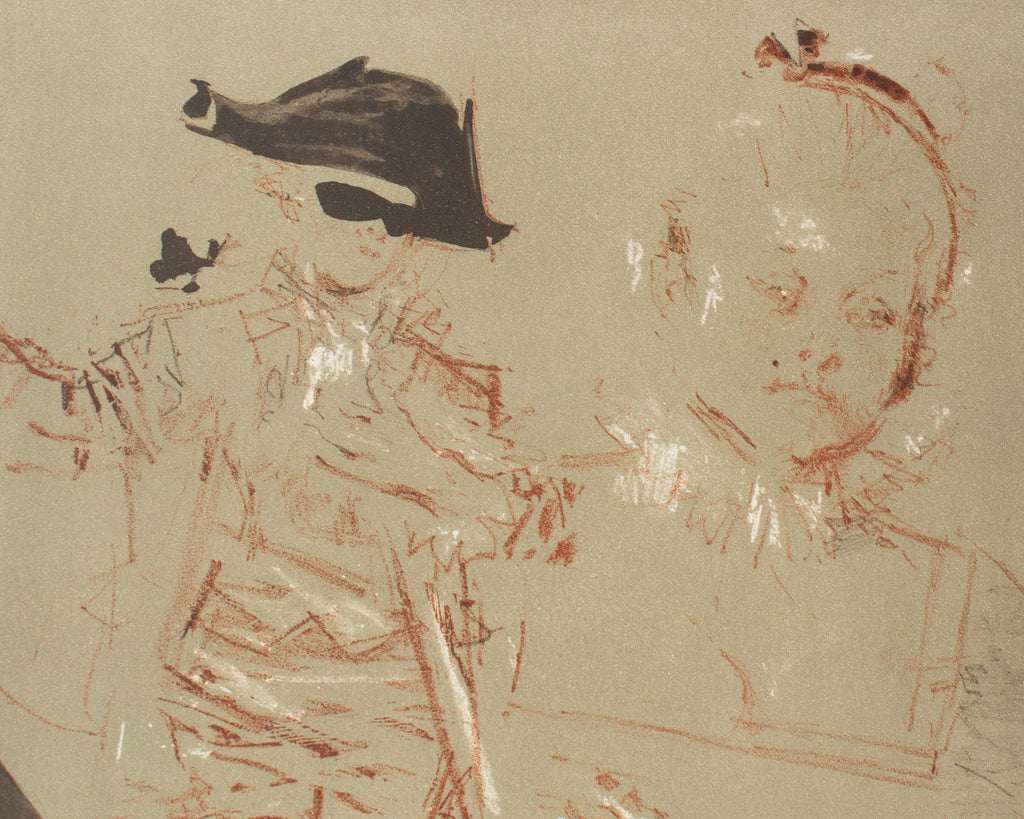 Jack Levine Signed “Homage to Watteau” Limited Edition Lithograph