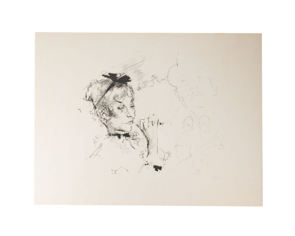 Jack Levine Signed “Brechtiana” Limited Edition Lithograph