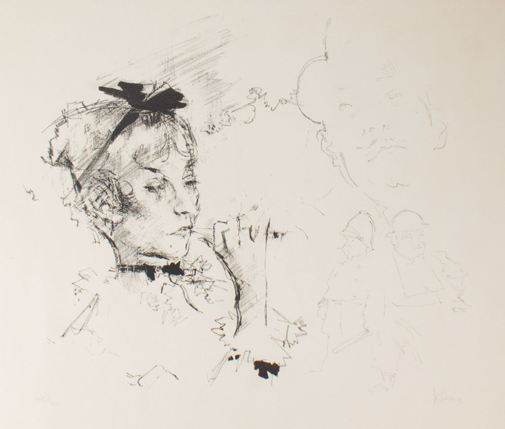 Jack Levine Signed “Brechtiana” Limited Edition Lithograph