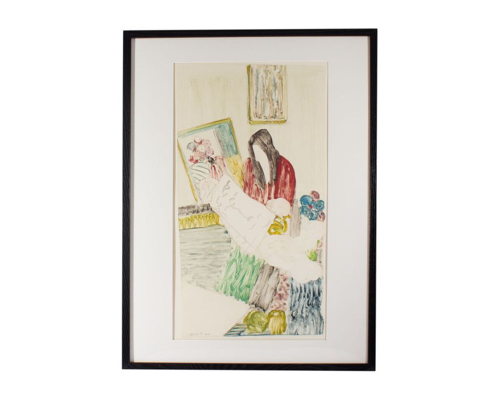 Matt Phillips Signed 1977 “The News” Monotype Print