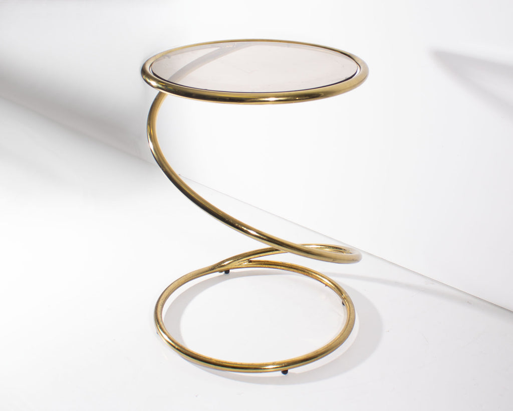 Mid-Century Pace Collection Style Corkscrew Spring Occasional Table