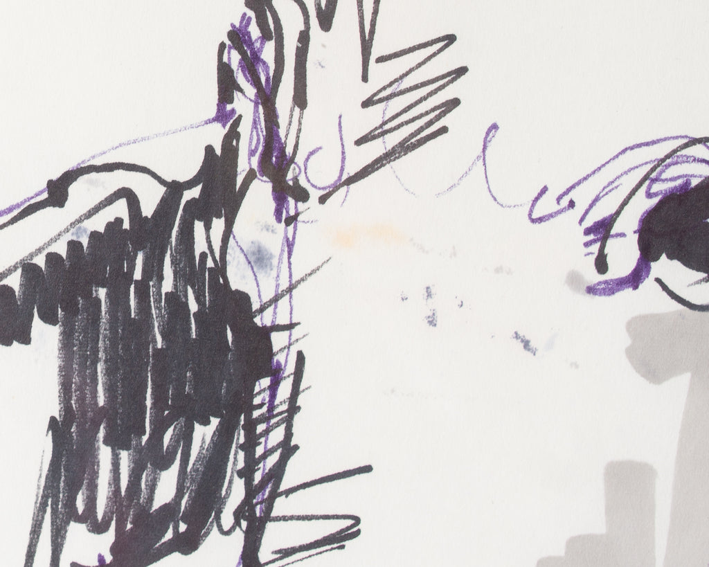 James L. Bruch Marker Drawing of a Cow