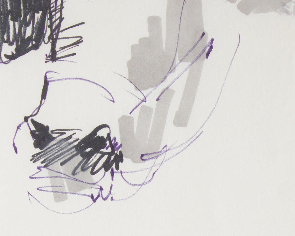 James L. Bruch Marker Drawing of a Cow