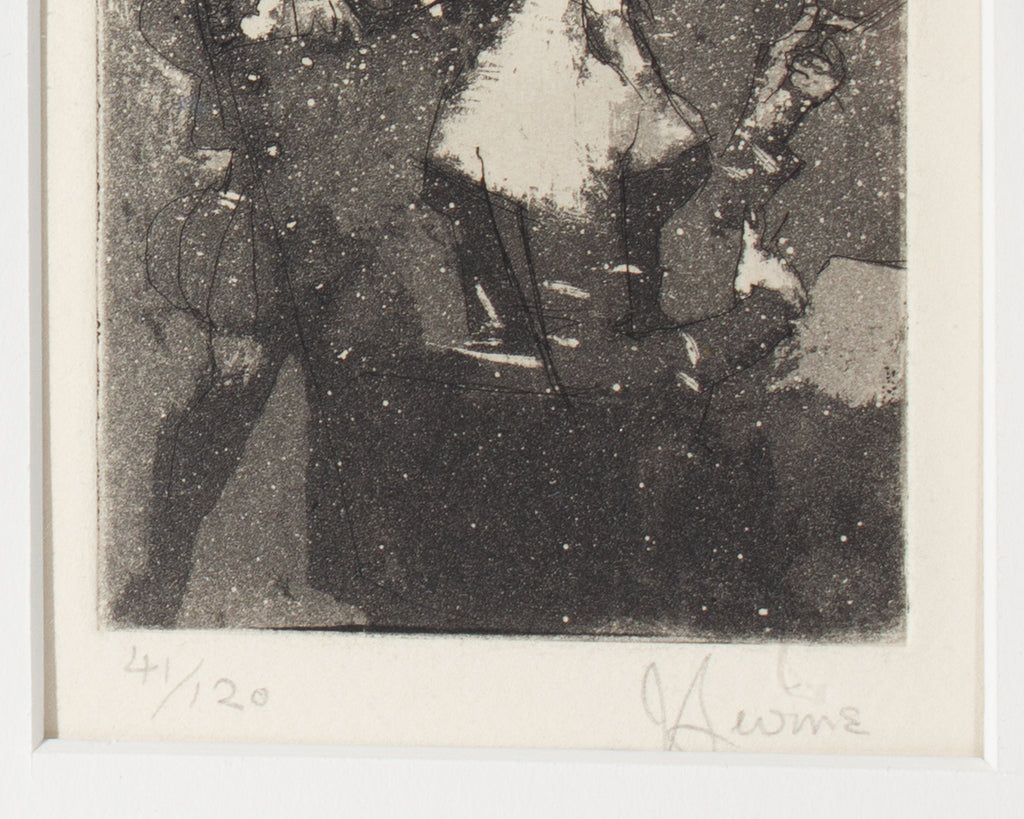 Jack Levine 1965 “La Toilette (or Volpone IV)” Etching
