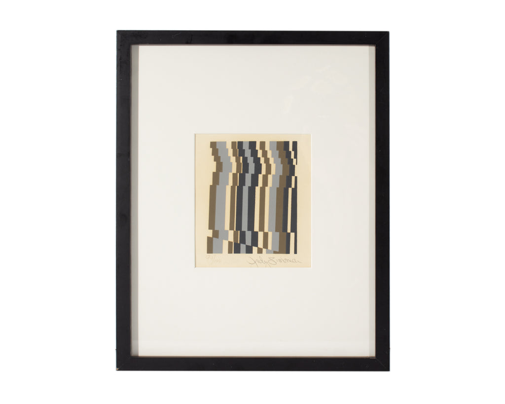 Judith Simonian Signed Abstract Serigraph