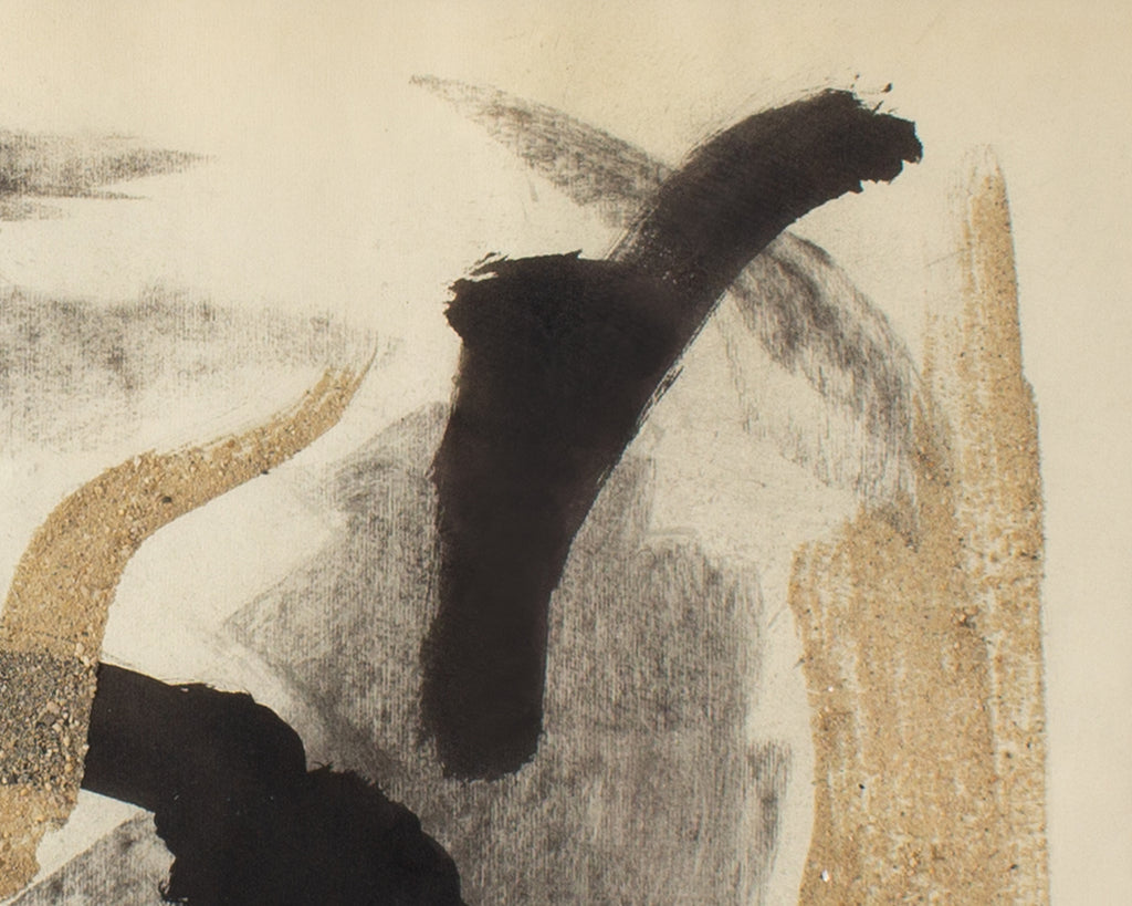 James Spencer Russell 1958 Mixed Media Painting and Collage on Paper