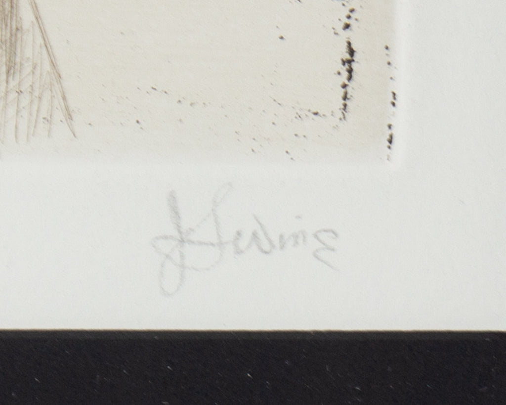 Jack Levine 1968 “Boudoir” Etching