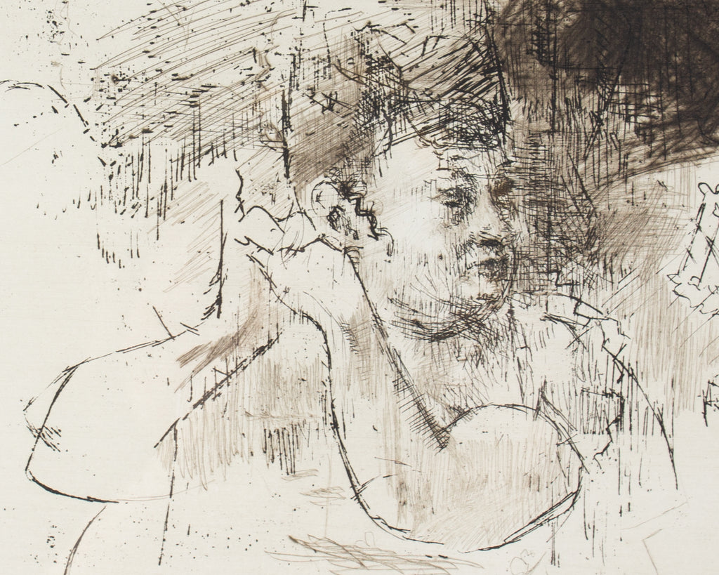 Jack Levine 1968 “Boudoir” Etching