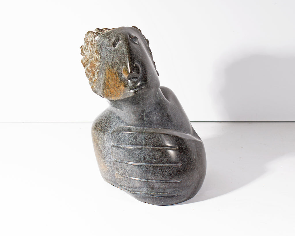 Moses Masaya Stone Bust Sculpture