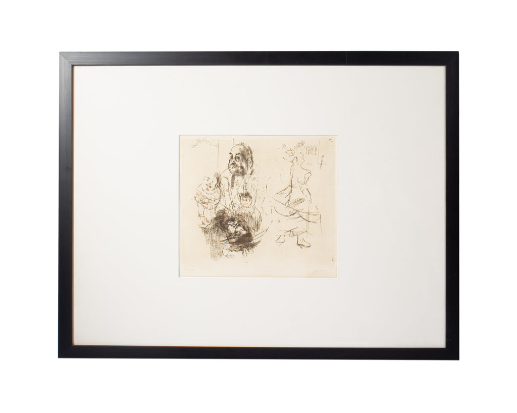 Jack Levine Limited Edition Etching