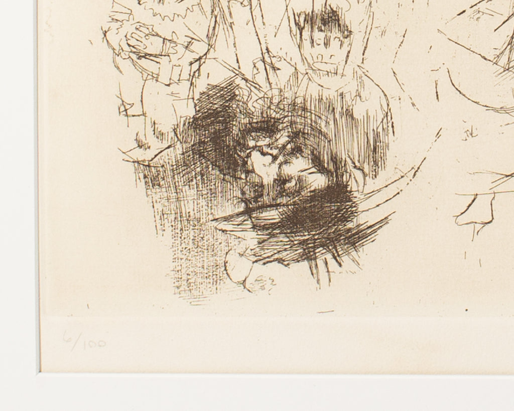 Jack Levine Limited Edition Etching