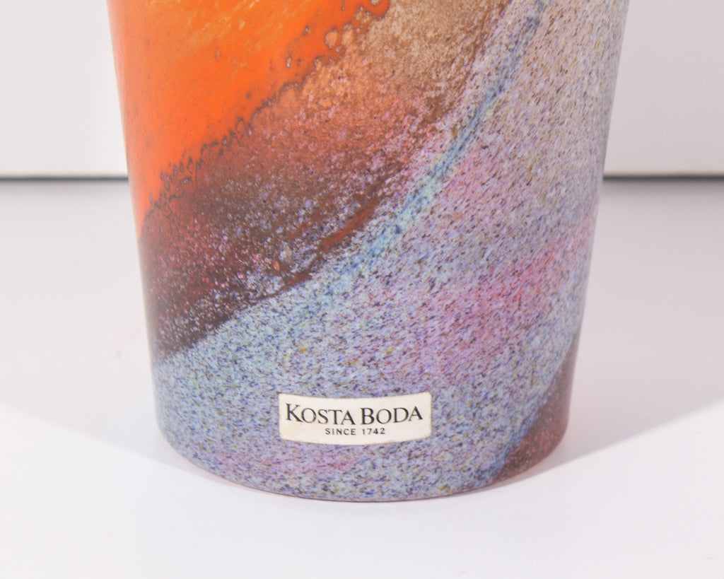 Kjell Engman Kosta Boda “Twister” Glass Vase