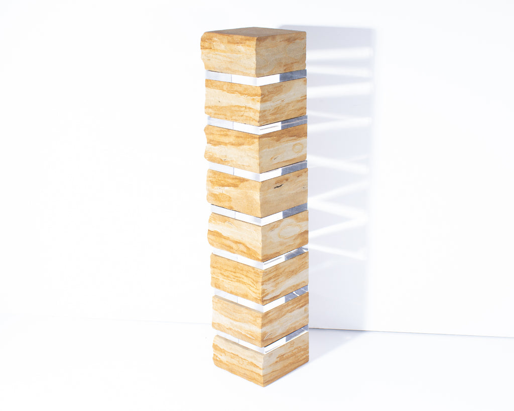 Anna Lee Chalos-McAleese Sandstone and Acrylic Sculpture