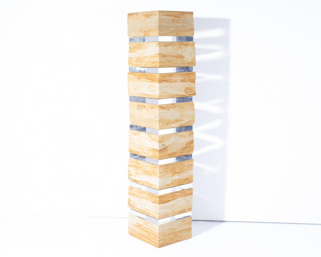 Anna Lee Chalos-McAleese Sandstone and Acrylic Sculpture