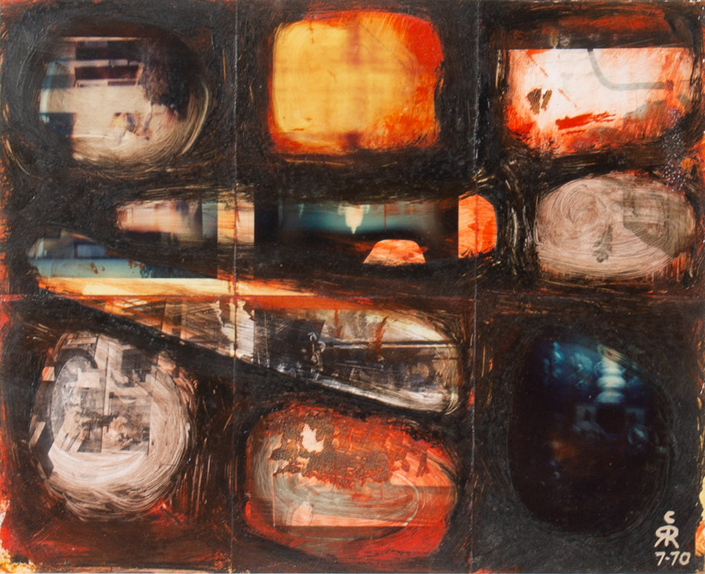 Robert C. Ray 1970 Mixed Media Painting and Collage