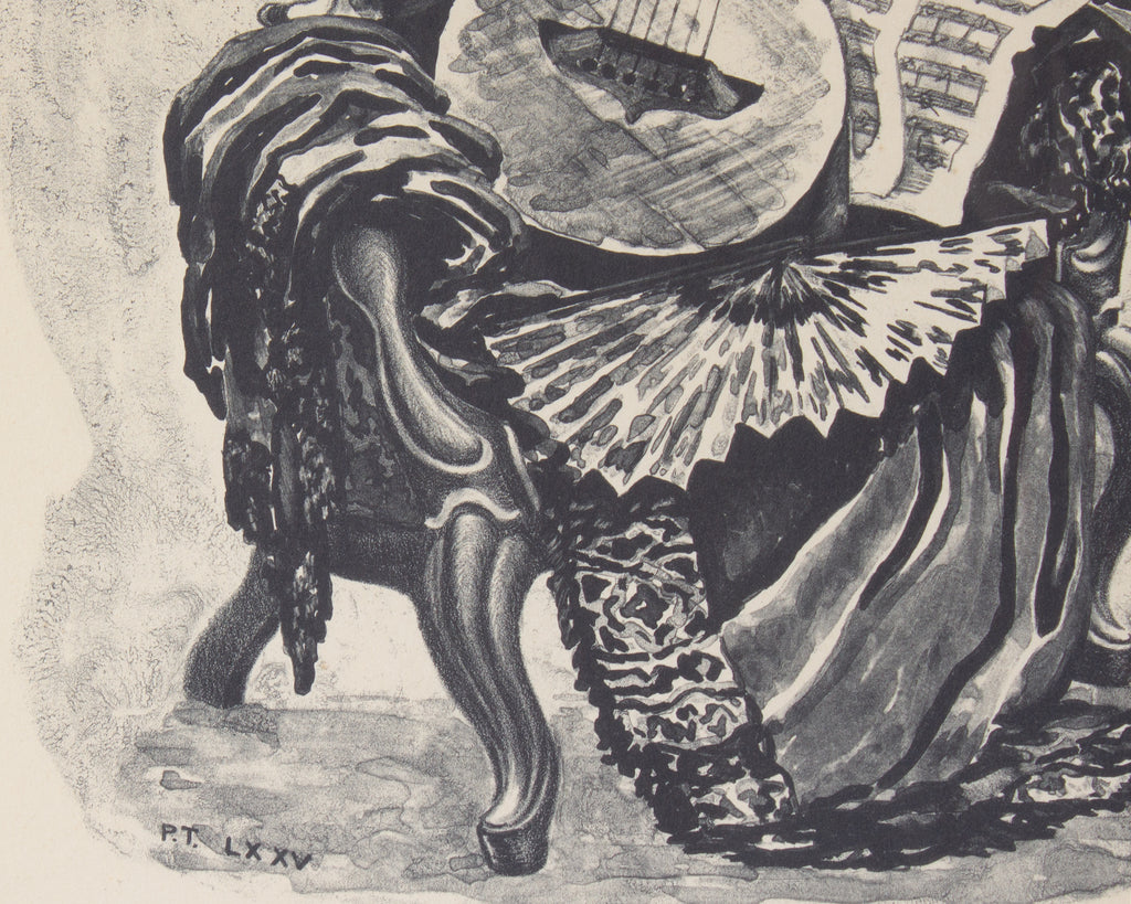 Prentiss Taylor 1947 “Seated Serenade” Still Life Lithograph