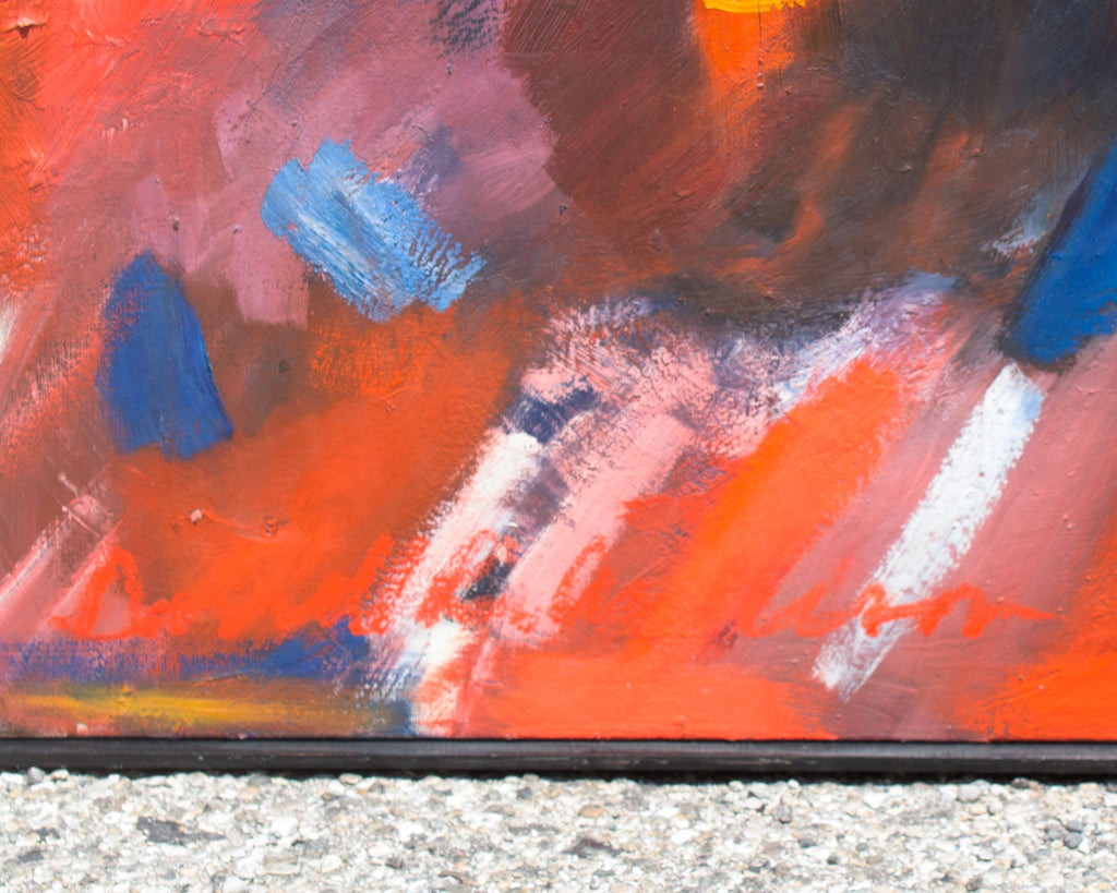 Darrell L. Anderson Abstract Oil on Canvas Diptych Painting