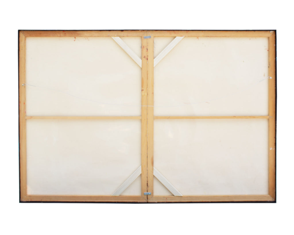 Darrell L. Anderson Abstract Oil on Canvas Diptych Painting