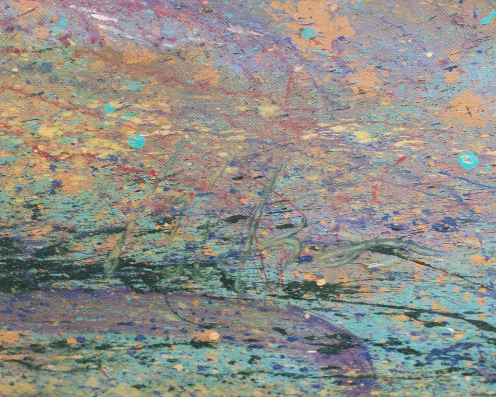 Harry Hilson 1980s Acrylic on Canvas Landscape Painting