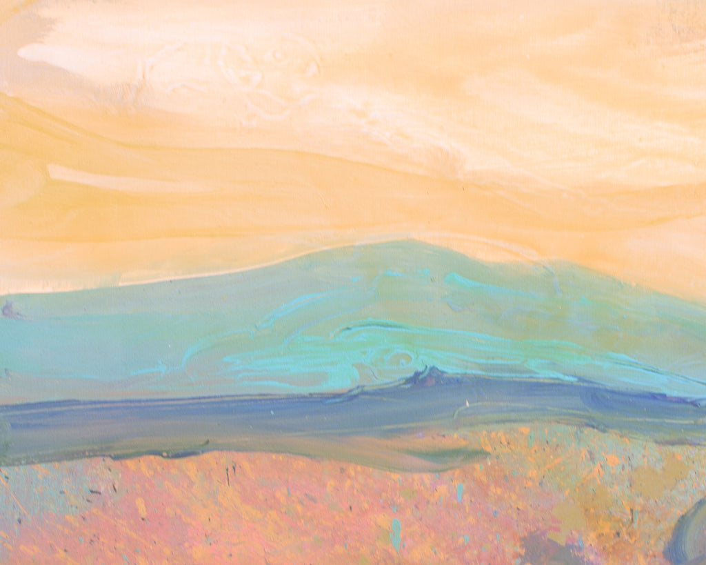 Harry Hilson 1980s Acrylic on Canvas Landscape Painting