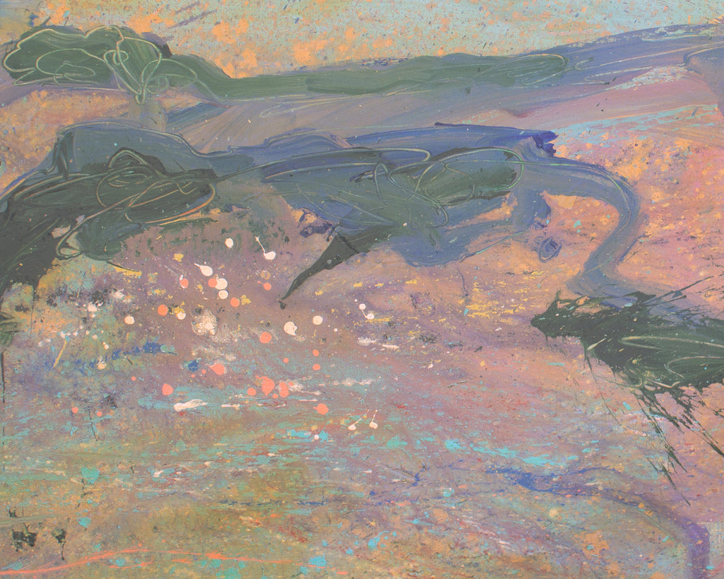Harry Hilson 1980s Acrylic on Canvas Landscape Painting