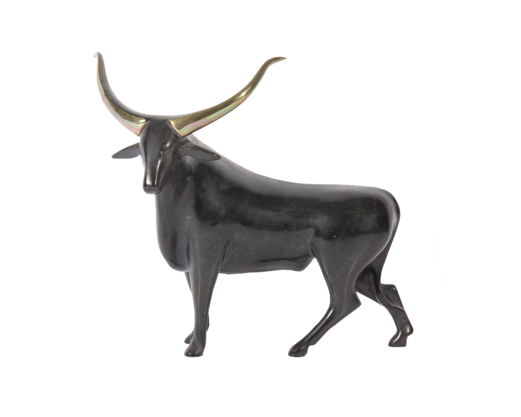 Loet Vanderveen “Bull” Bronze Sculpture
