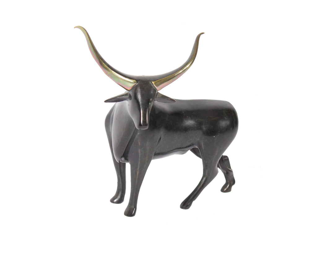 Loet Vanderveen “Bull” Bronze Sculpture