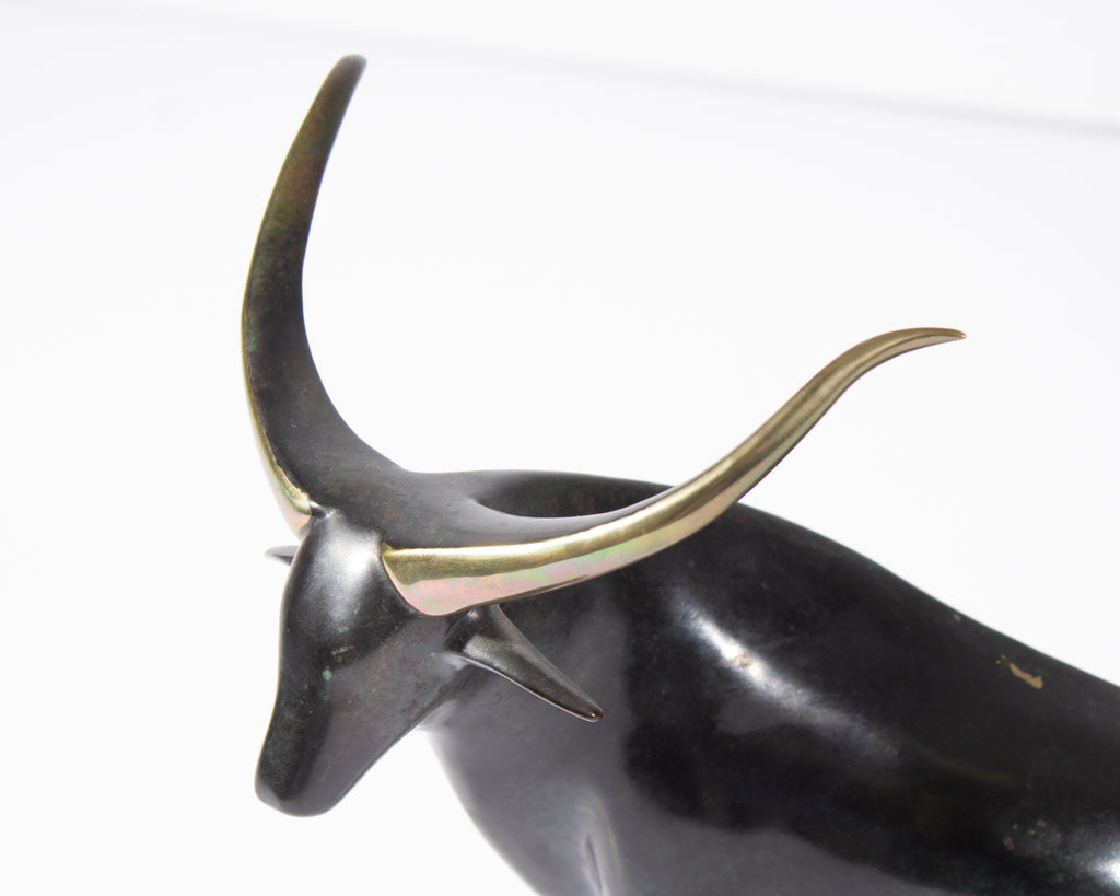 Loet Vanderveen “Bull” Bronze Sculpture