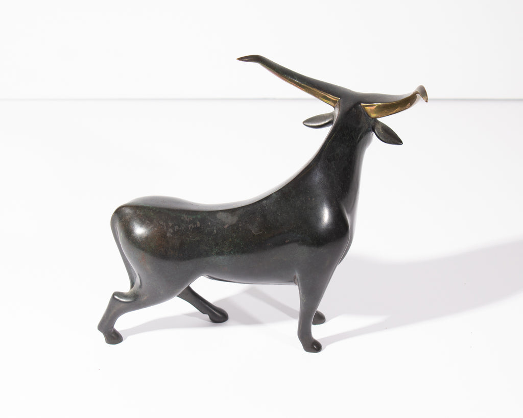 Loet Vanderveen “Bull” Bronze Sculpture