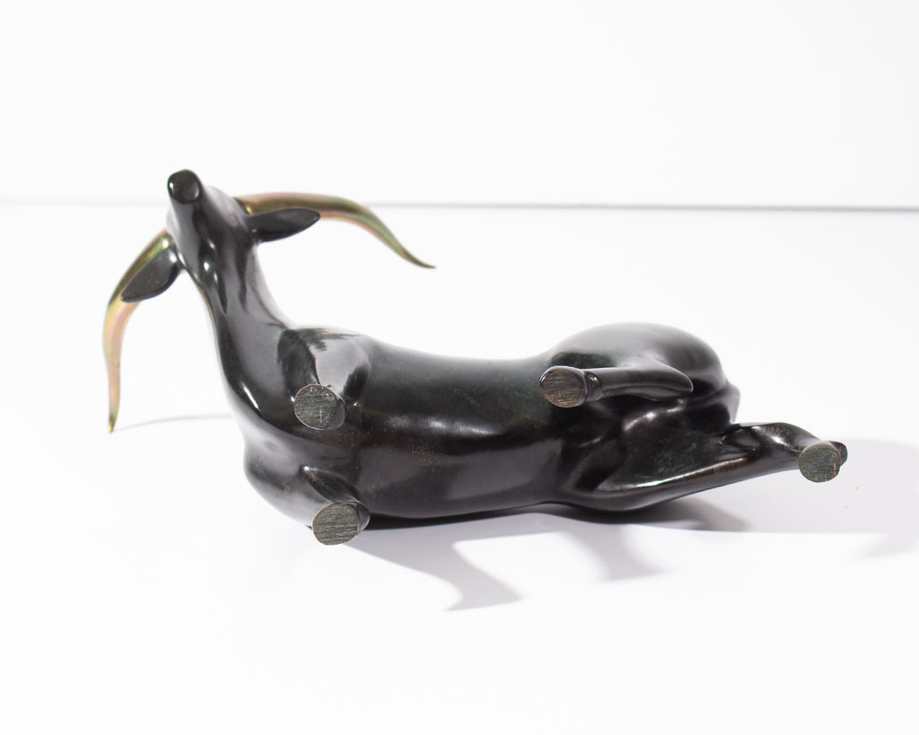 Loet Vanderveen “Bull” Bronze Sculpture